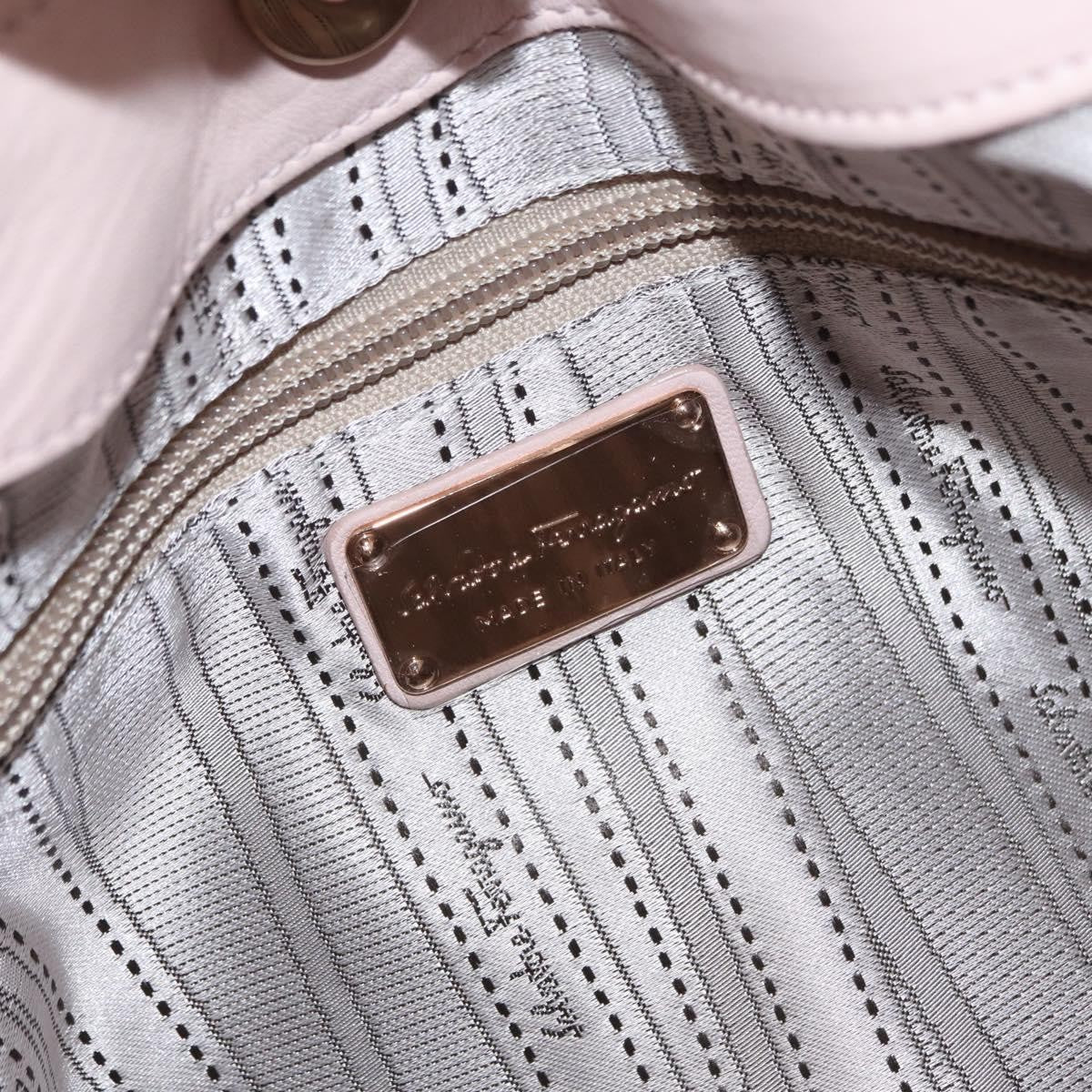 Salvatore Ferragamo Vala Leather, Pink, Leather, Shoulder Bag