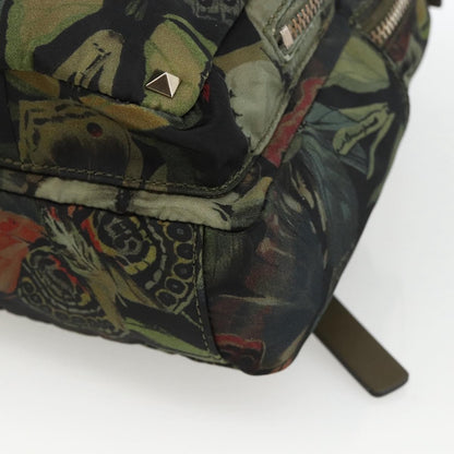 Valentino Garavani Backpack Denim with Butterfly Applique, Khaki, Nylon, Backpack