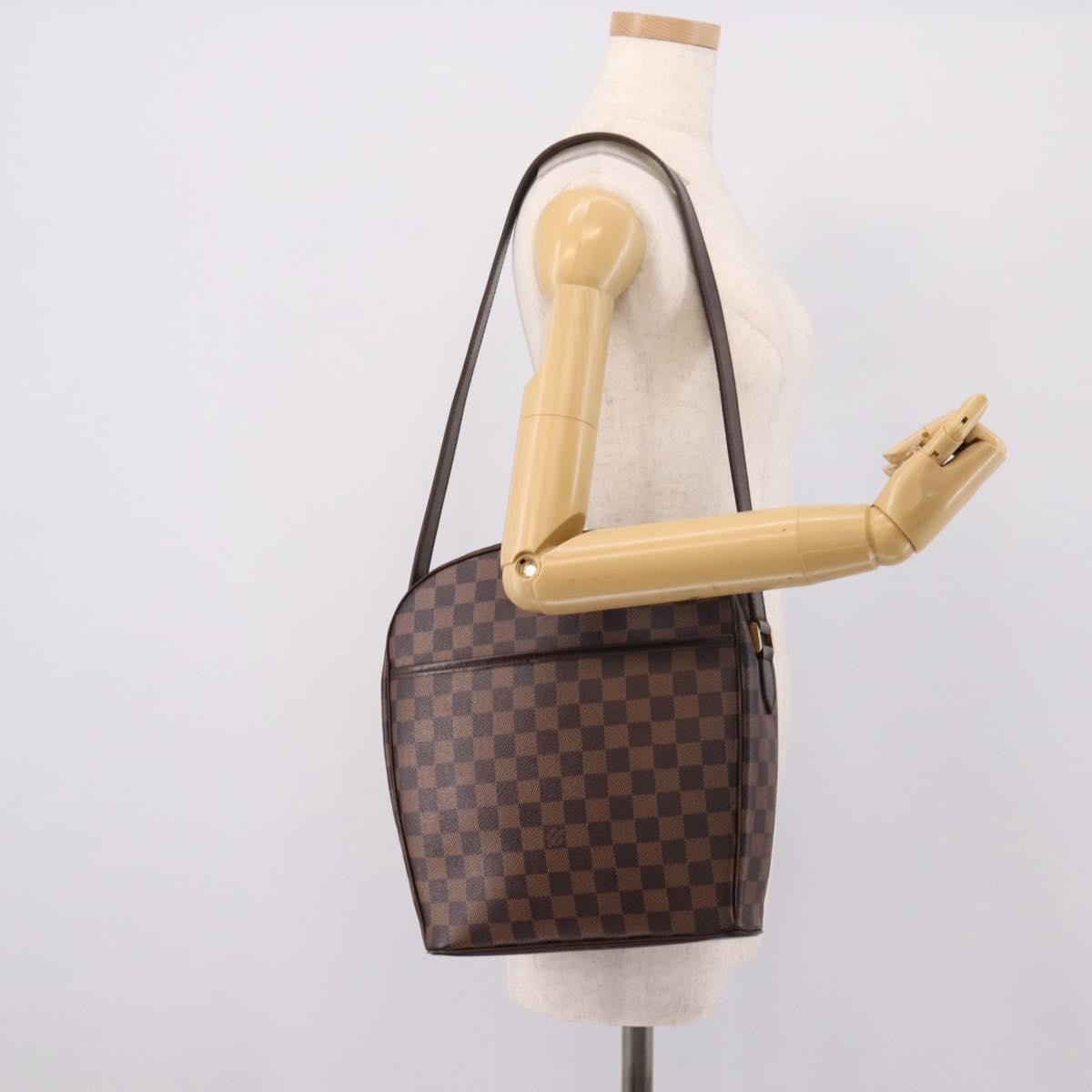 Louis Vuitton Ipanema Damier, Brown, Canvas, Handbag