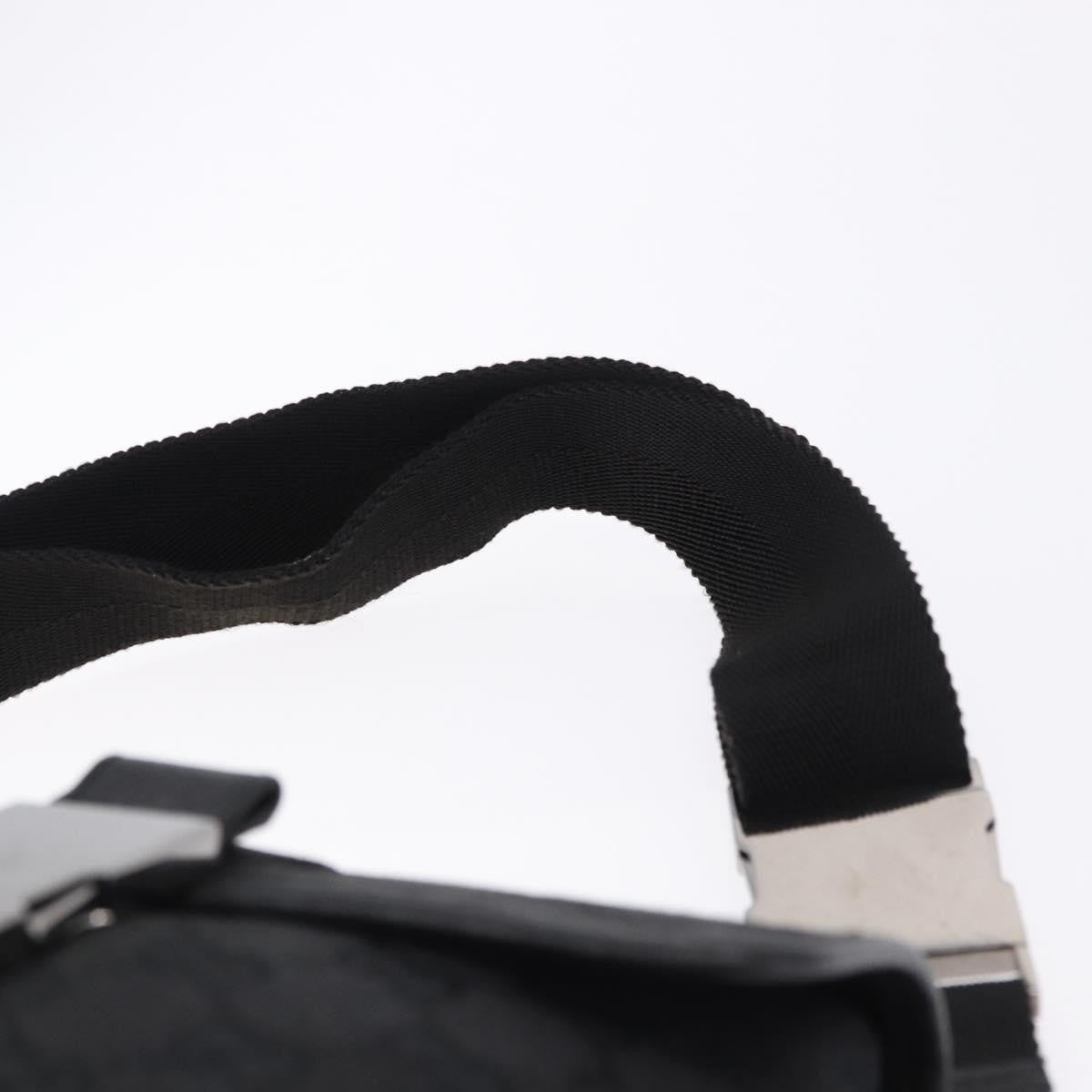 Gucci Buckle Waist GG Canvas and leather, Black, Canvas, Clutch