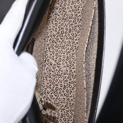 Cartier Panthère Shoulder Leather, Black, Leather, Shoulder Bag