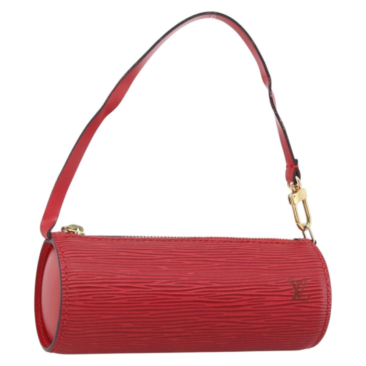 Louis Vuitton Soufflot Pochette Epi Leather, Red, Leather, Clutch