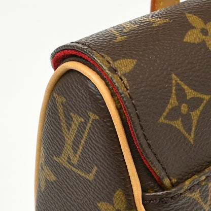 Louis Vuitton Sonatine Monogram Canvas, Brown, Canvas, Handbag