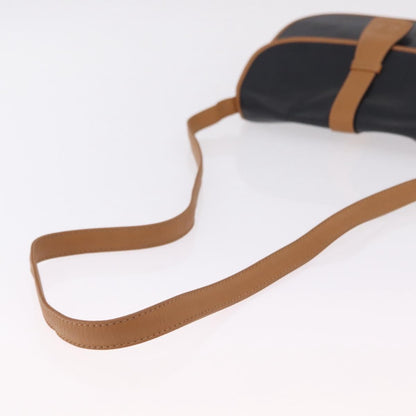 Celine Shoulder Leather, Black, Leather, Shoulder Bag