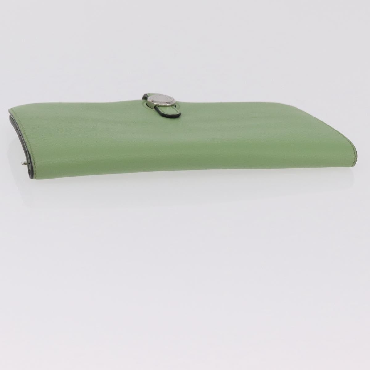 Hermes Dogon Recto Verso Leather, Green, Leather, Wallet