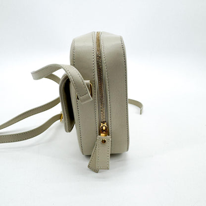 Saint Laurent Vicky Camera Vertical Quilted Leather, Gray, Leather, Handbag