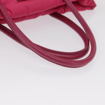 Prada Bomber Tessuto, Pink, Nylon, Tote Bag