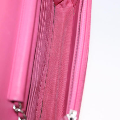 Chanel Wallet on Chain Quilted Ombre Lambskin, Pink, Leather, Crossbody Bag