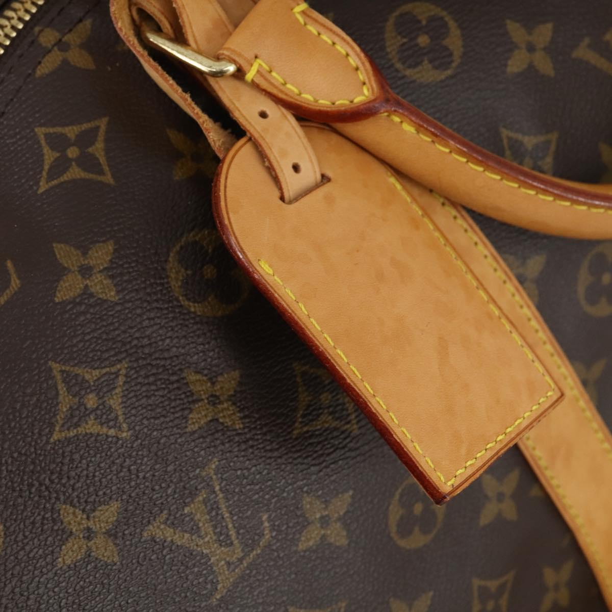 Louis Vuitton Keepall Bandouliere Bag Monogram Canvas, BROWN, CANVAS, Travel bag