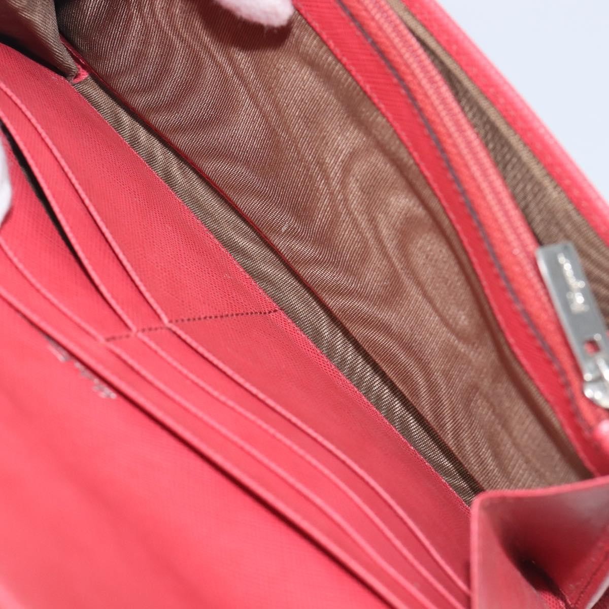 Salvatore Ferragamo Gancini Flap Saffiano Leather, Pink, Leather, Shoulder Bag