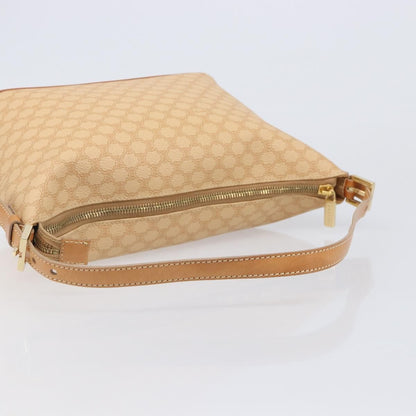 Celine Vintage Zip Hobo Macadam Canvas, Beige, Canvas, Shoulder Bag