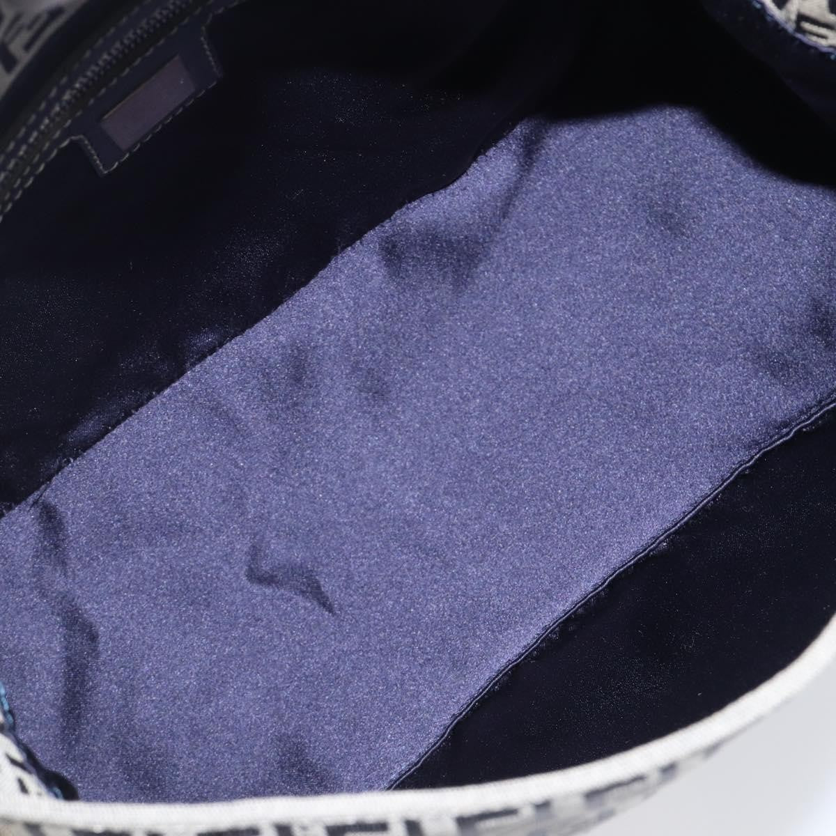 Fendi Zucchino Canvas Mamma Baguette Canvas, Navy, Canvas, Shoulder Bag