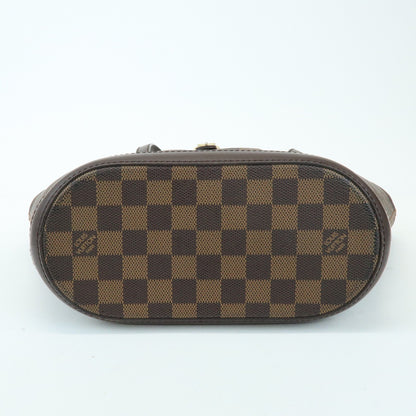 Louis Vuitton Manosque Damier, Brown, Canvas, Handbag