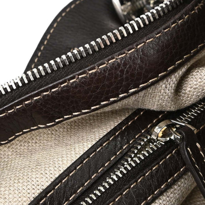 Gucci Horsebit Hobo GG Canvas, Beige, Canvas, Shoulder Bag
