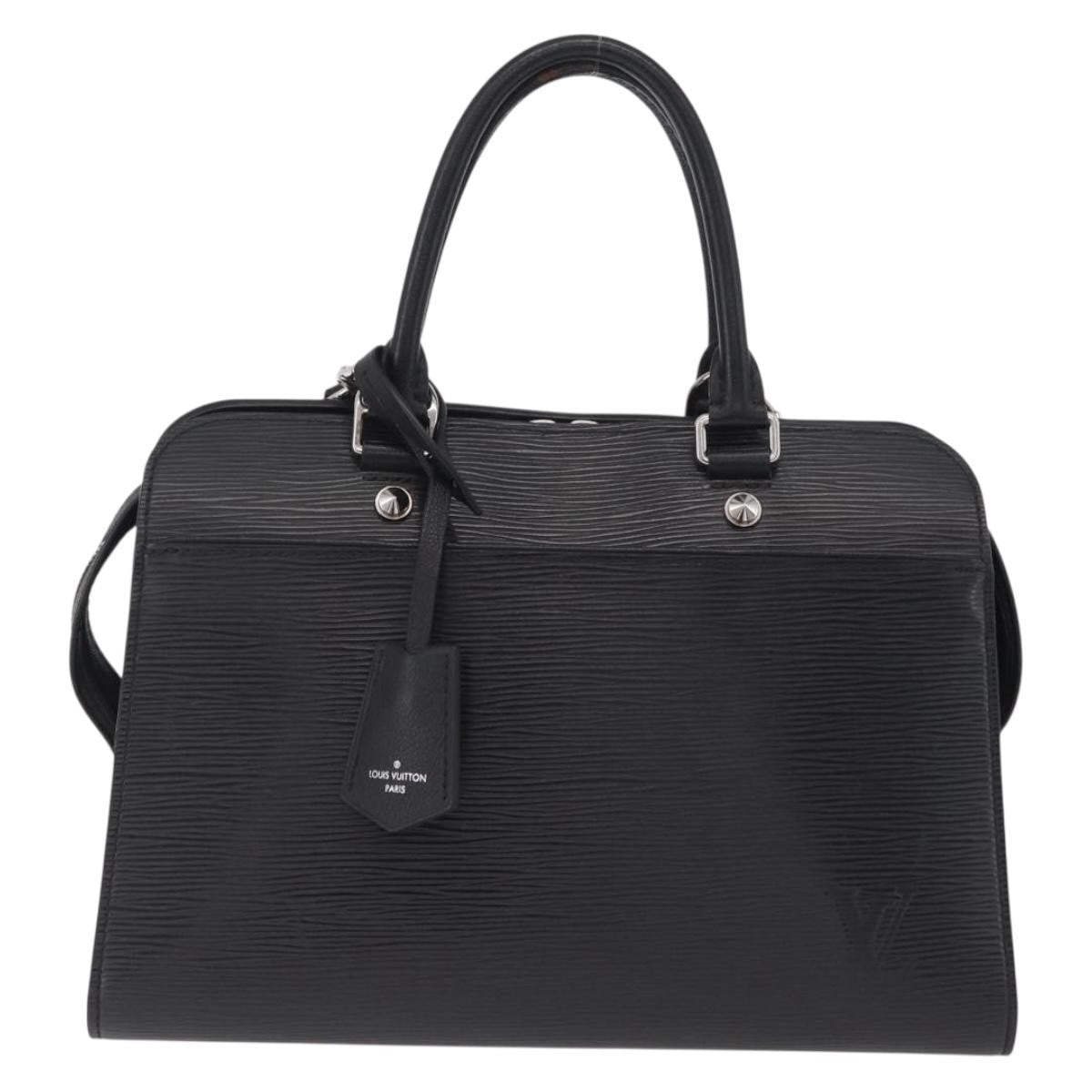 Louis Vuitton Vaneau Epi Leather, Black, Leather, Handbag