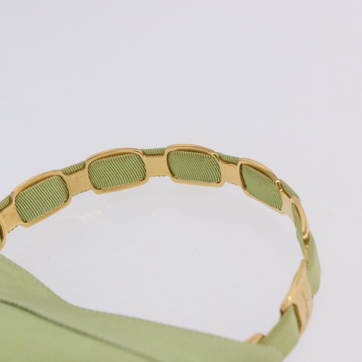 Salvatore Ferragamo Vala Canvas, Green, Canvas, Shoulder Bag