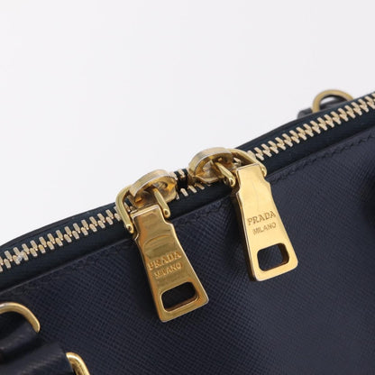 Prada Promenade Saffiano Leather, Navy, Leather, Handbag