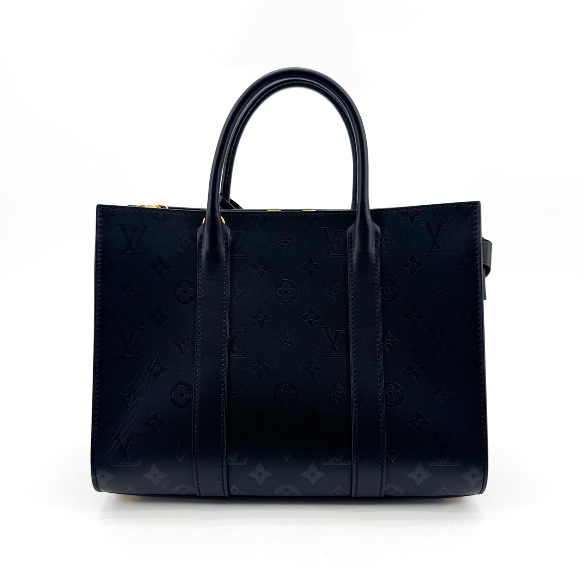 Louis Vuitton Very Monogram Leather, Black, Leather, Tote Bag