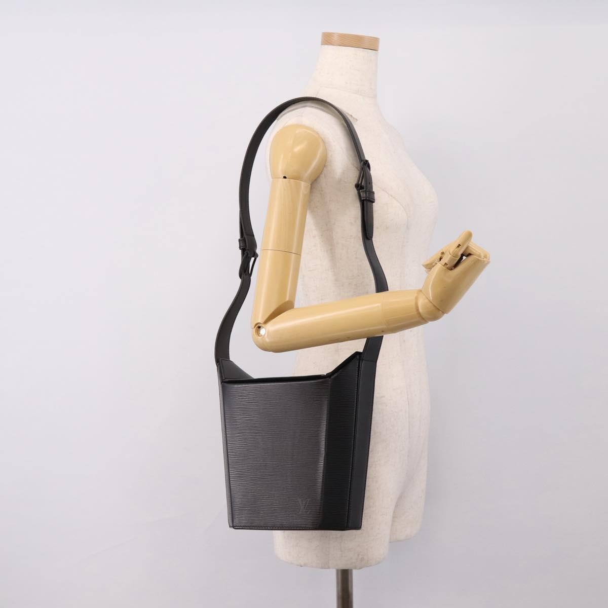 Louis Vuitton Sac Seau Epi Leather, Black, Leather, Handbag