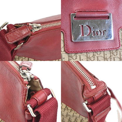 Christian Dior Vintage Street Chic Messenger Diorissimo Canvas and Leather, Brown, Canvas, Shoulder Bag