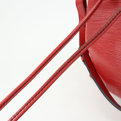 Louis Vuitton Petit Noe Epi Leather, Red, Leather, Handbag
