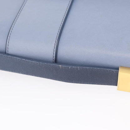 Christian Dior 30 Montaigne Flap Gradient Leather, Blue, Leather, Shoulder Bag