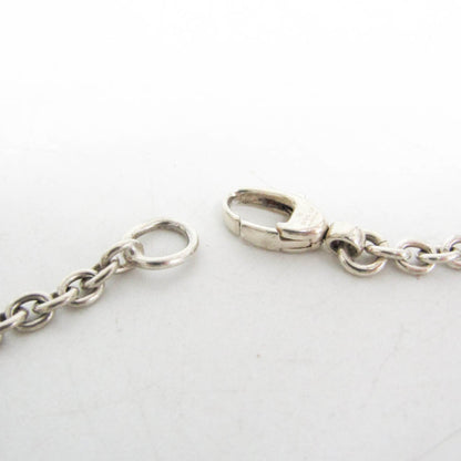 Gucci Engraved Interlocking G Chain Link Pendant Sterling Silver, Silver, Silver, Necklace