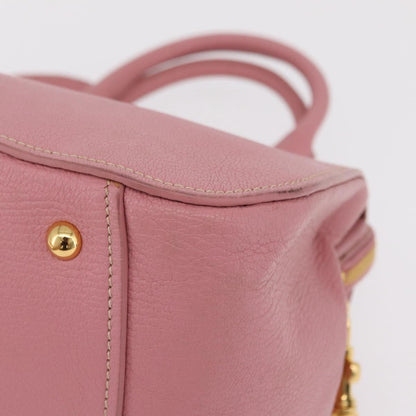 Miu Miu Madras Bowler Leather, Pink, Leather, Handbag