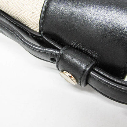 Bvlgari Chandra Canvas, Beige, Canvas, Shoulder Bag