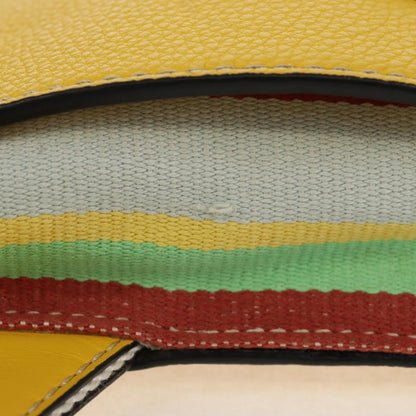 Loewe Military Messenger Leather, Yellow, Leather, Clutch
