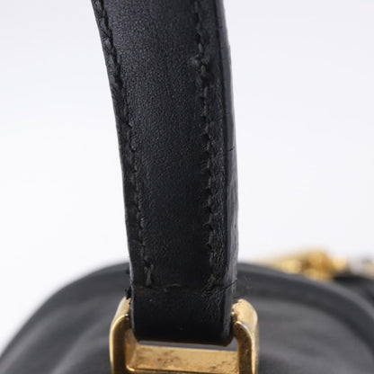 Miu Miu Beau Top Handle Leather, Black, Leather, Handbag