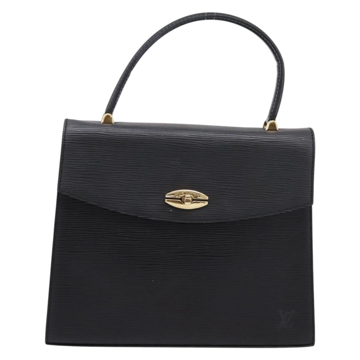 Louis Vuitton Malesherbes Epi Leather, Black, Leather, Handbag