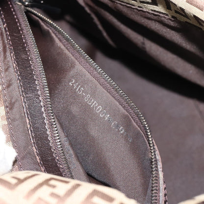 Fendi Mamma Baguette Canvas, Beige, Canvas, Handbag
