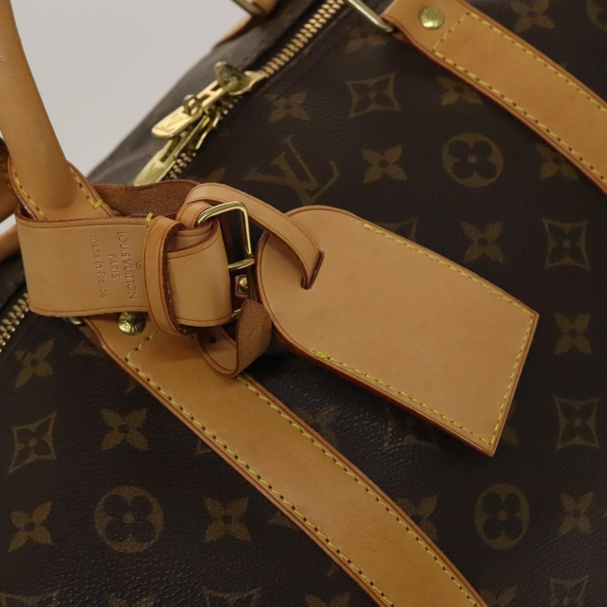 Louis Vuitton Keepall Bag Monogram Canvas, BROWN, CANVAS, Travel bag
