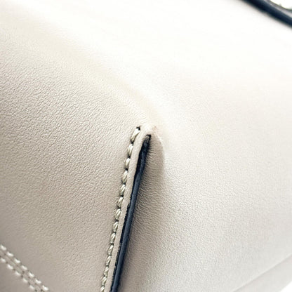 Fendi By The Way Satchel Calfskin, Gray, Calfskin, Handbag