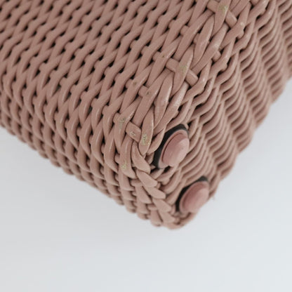Salvatore Ferragamo Boxyz Top Handle Woven Leather, Pink, Leather, Handbag