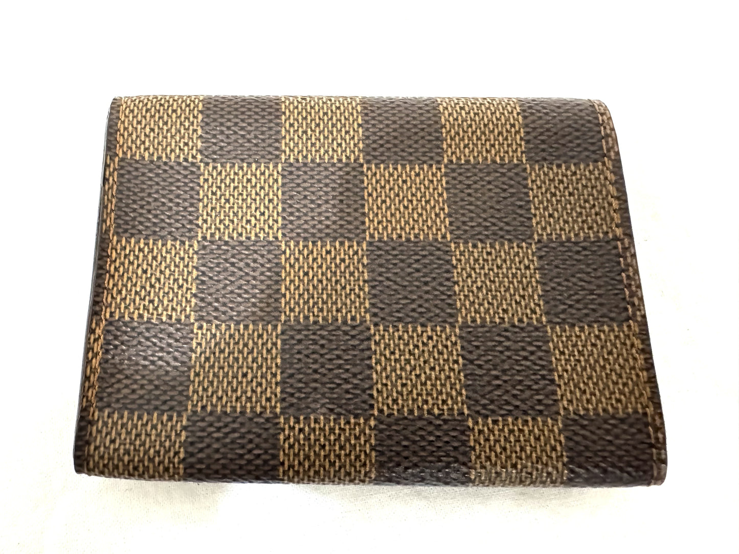 Louis Vuitton Envelope Business Card Holder Damier, Brown, Canvas, Card Holder
