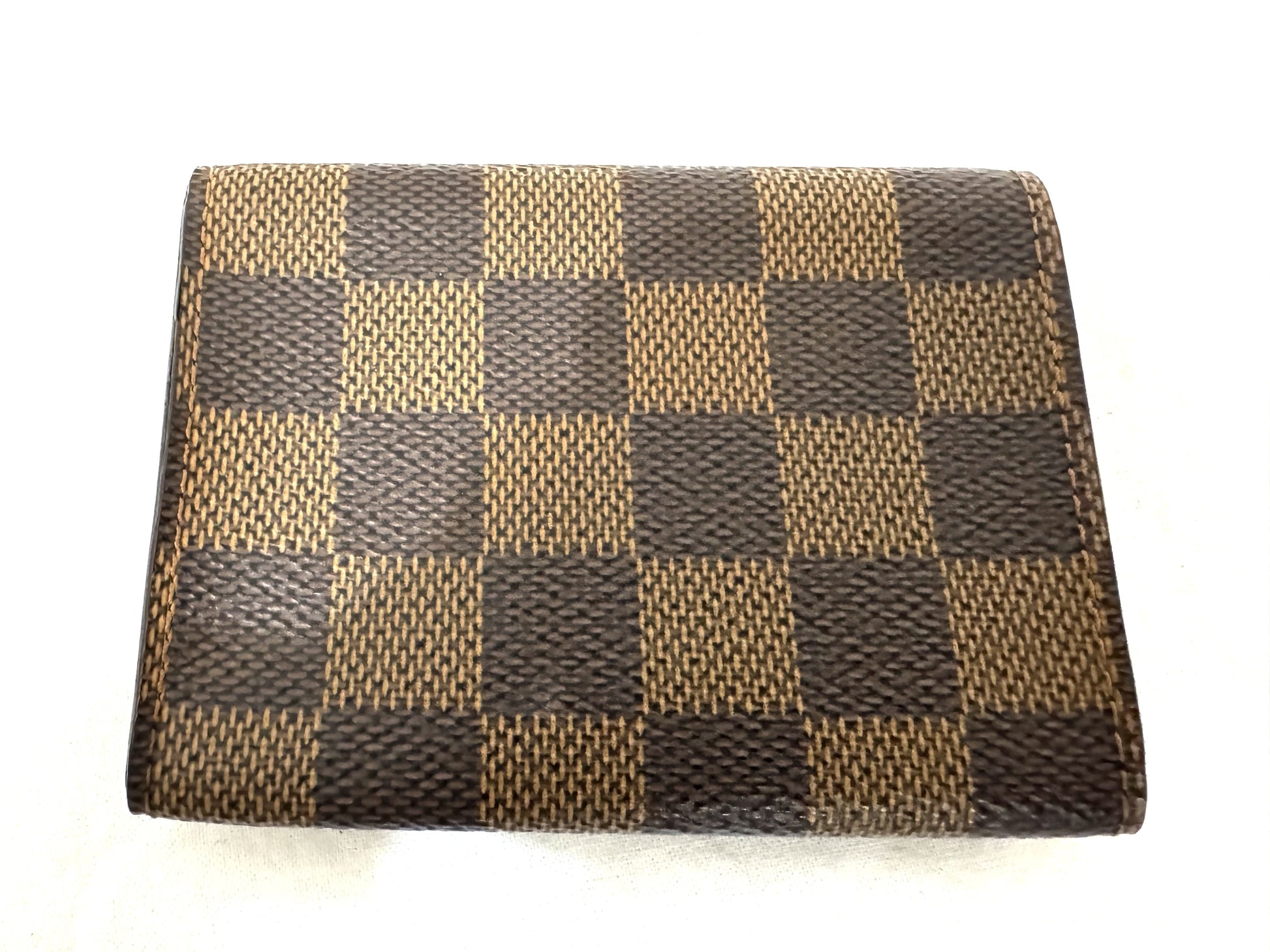 Louis Vuitton Envelope Business Card Holder Damier, Brown, Canvas, Card Holder