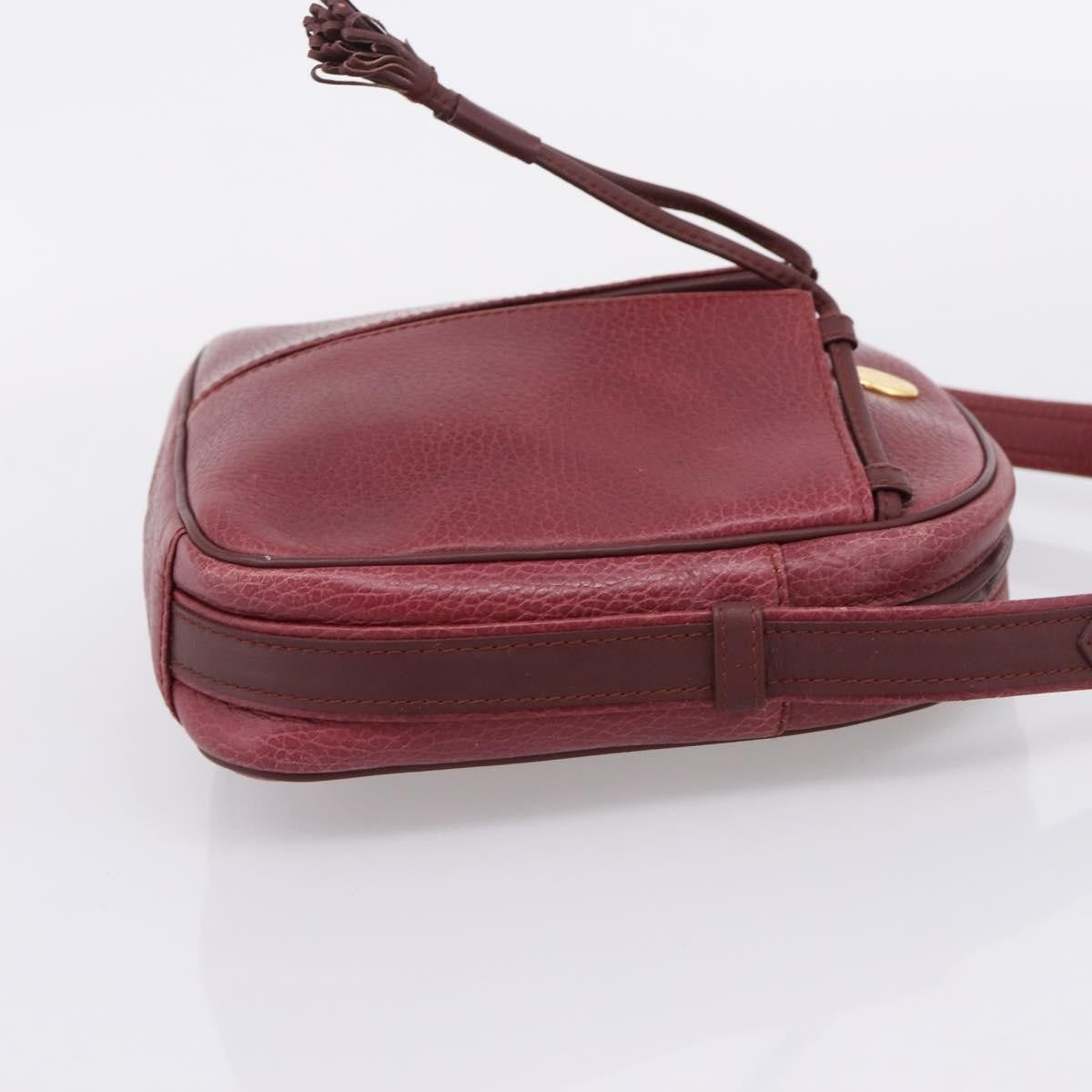 Cartier Tasseled Must de Cartier Leather, Burgundy, Leather, Shoulder Bag