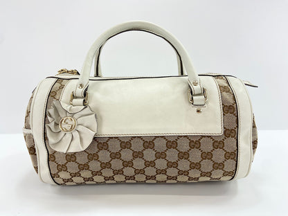 Gucci Trophy Boston GG Canvas, Beige, Canvas, Handbag