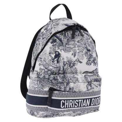 Christian Dior Toile De Jouy Travel Technical Fabric, Navy, Nylon, Backpack