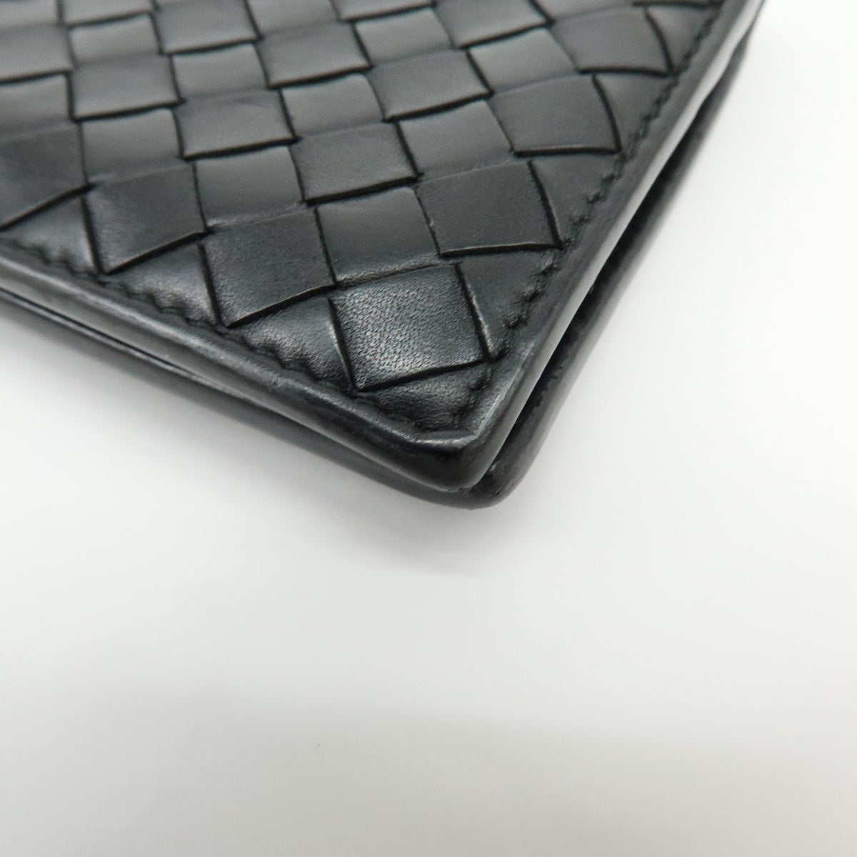 Bottega Veneta Bifold Intrecciato Nappa, Black, Leather, Wallet