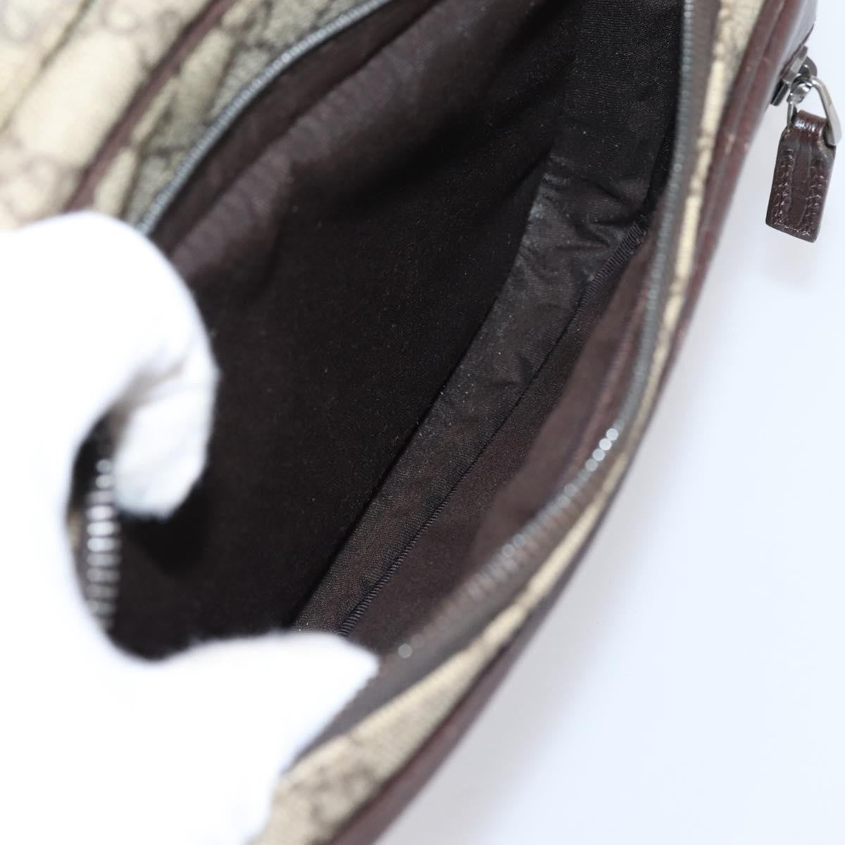 Gucci Front Zip Pocket Messenger GG Coated Canvas, Beige, Canvas, Shoulder Bag