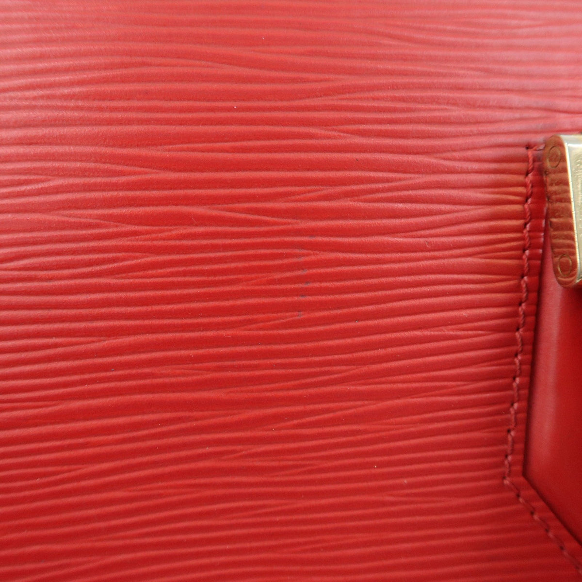 Louis Vuitton Jasmin Epi Leather, Red, Leather, Handbag