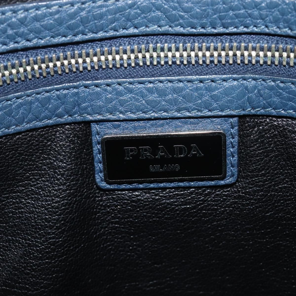 Prada Messenger Saffiano Leather, Navy, Leather, Handbag