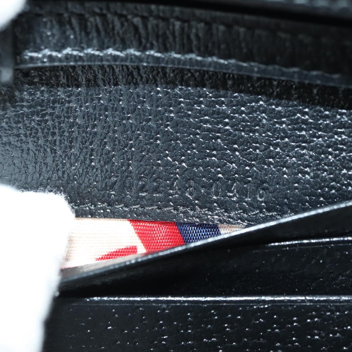 Gucci x adidas Horsebit Flap Card Case on Strap Leather, Black, Leather, Crossbody Bag