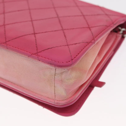 Chanel Wallet on Chain Quilted Ombre Lambskin, Pink, Leather, Crossbody Bag