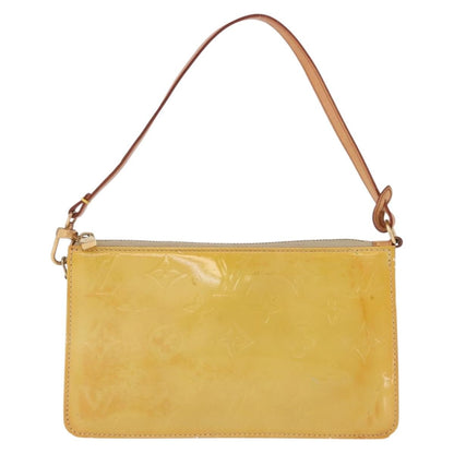 Louis Vuitton Lexington Pochette Monogram Vernis, Beige, Patent Leather, Clutch