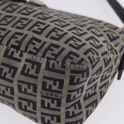 Fendi Baguette Zucca Canvas, Navy, Canvas, Handbag