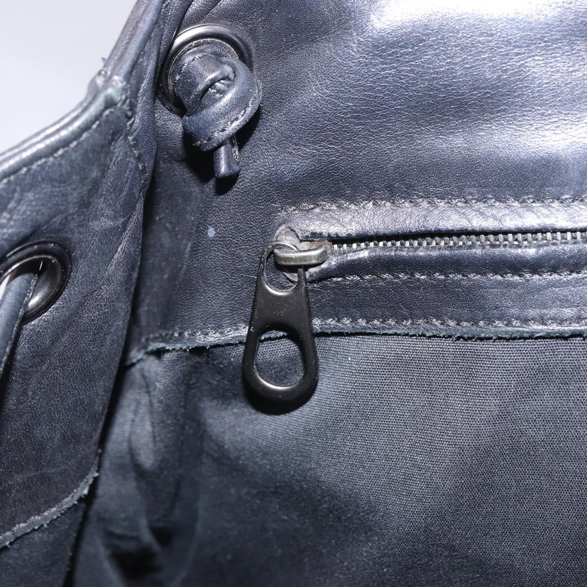 Bottega Veneta Intrecciato Leather, Black, Leather, Backpack